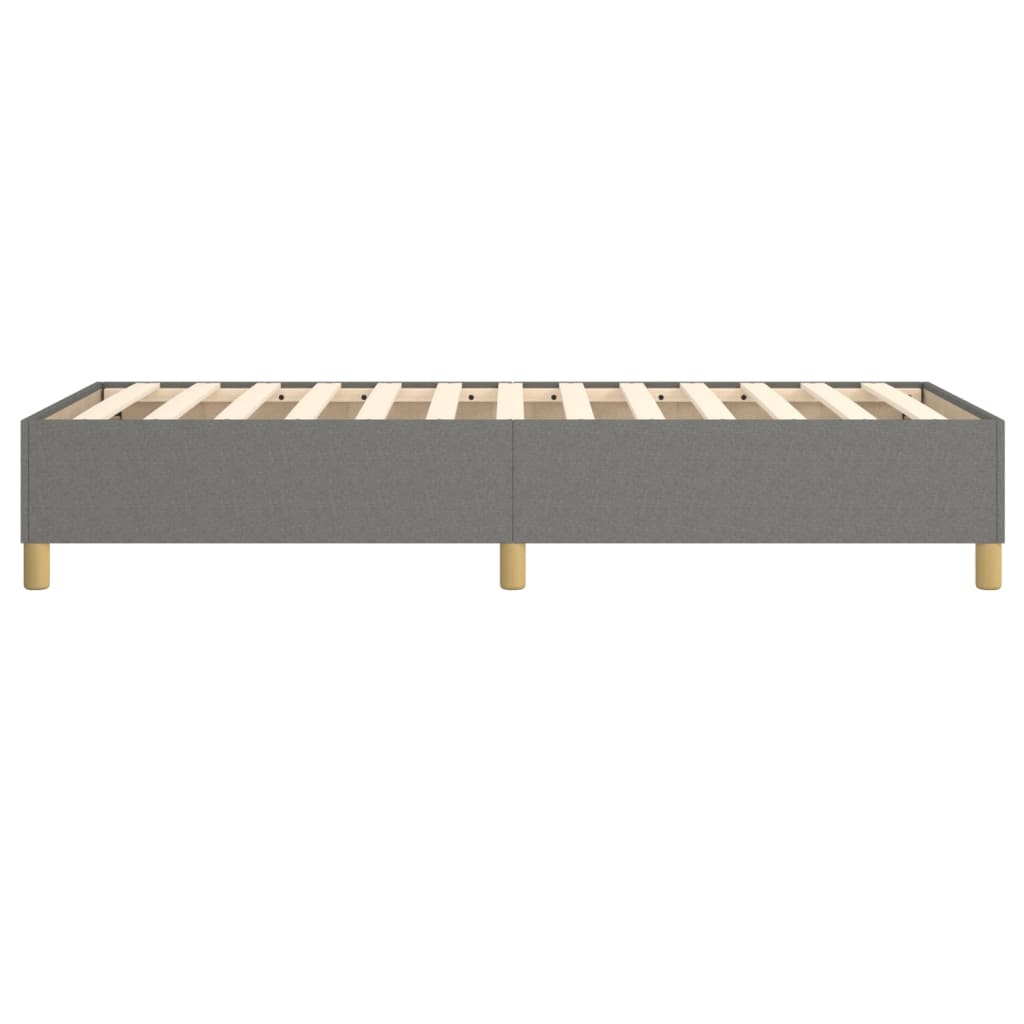 Bettgestell ohne Matratze Dunkelgrau 100x200 cm Stoff