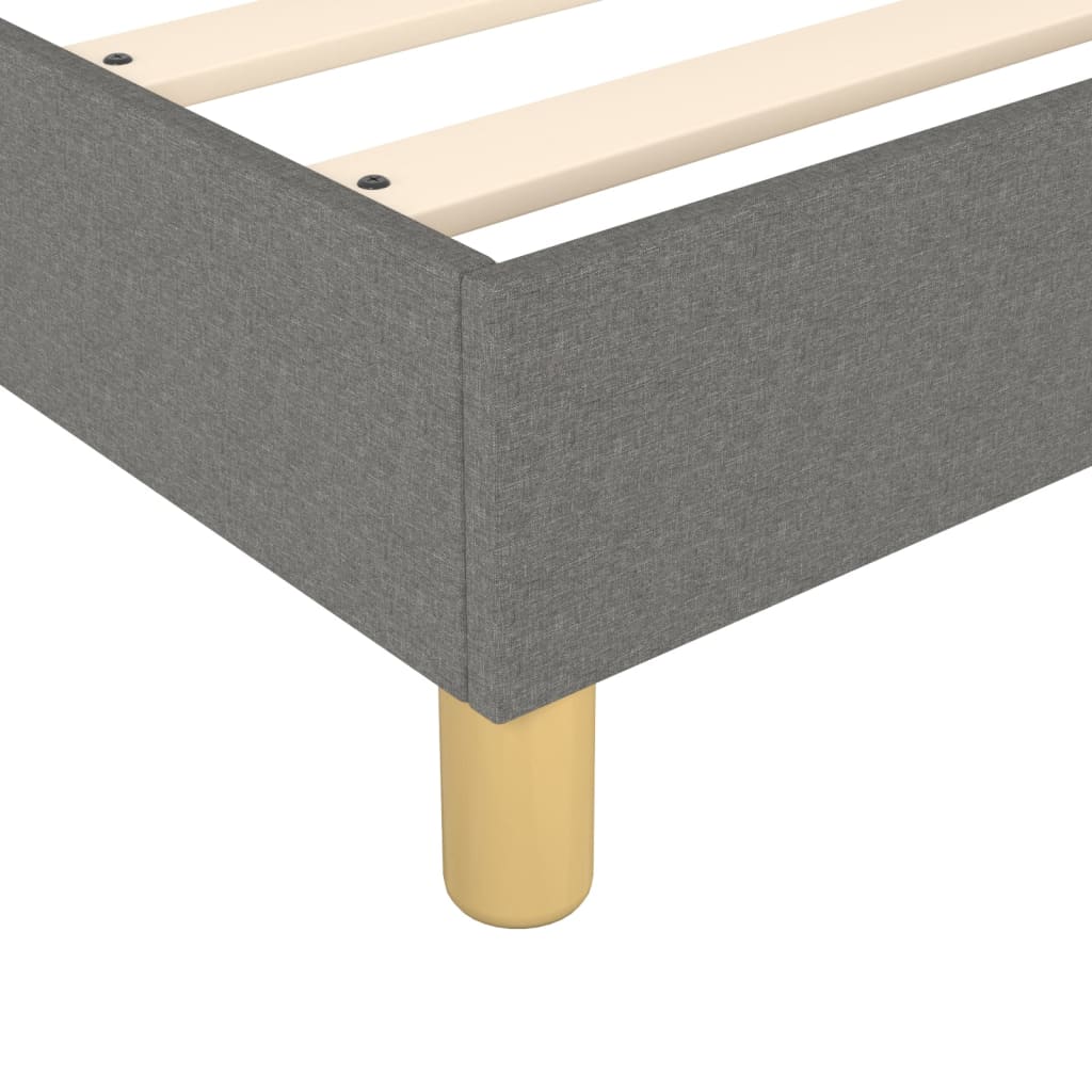 Boxspringbett Dunkelgrau 100x200 cm Stoff - Pazzar.ch