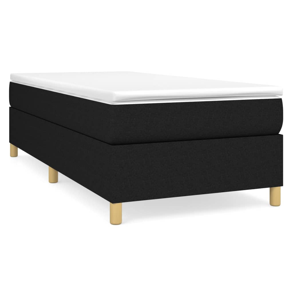 Boxspringbett Schwarz 100x200 cm Stoff - Pazzar.ch