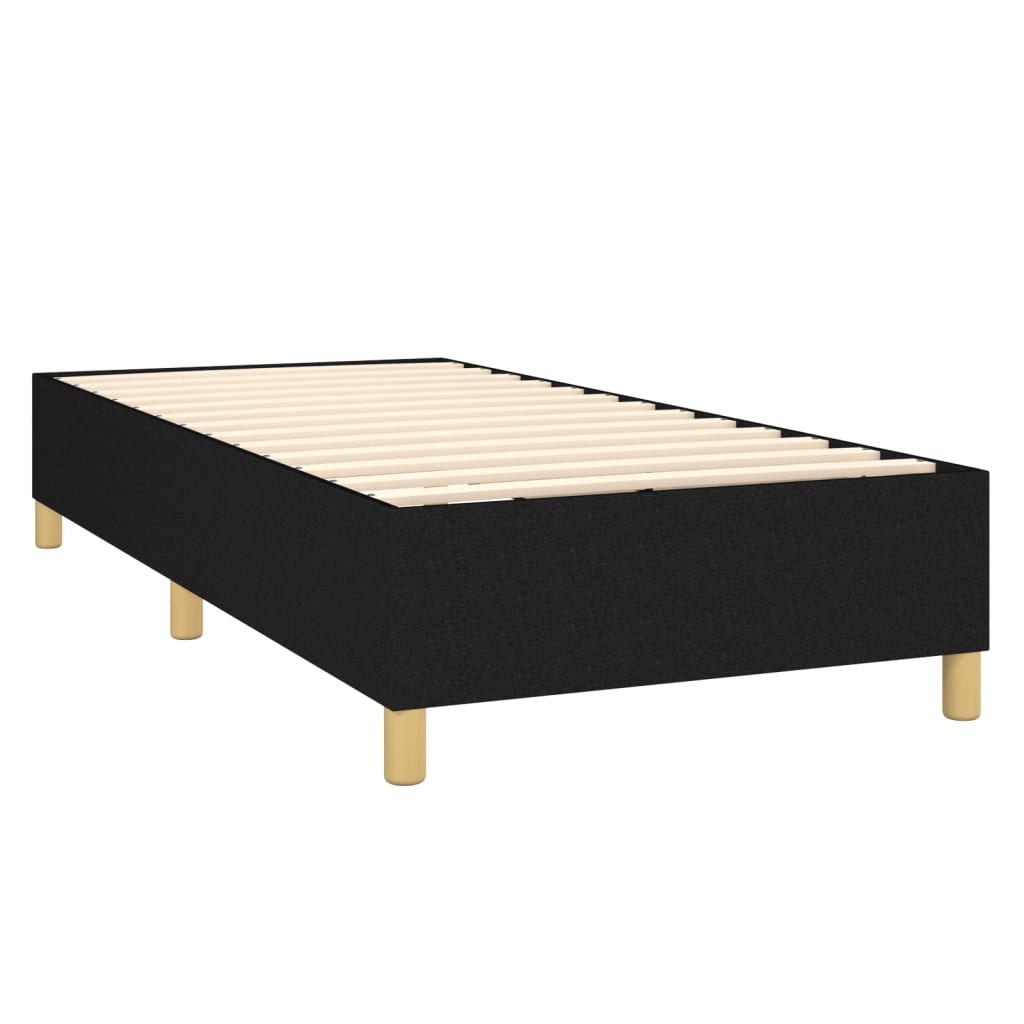 Boxspringbett Schwarz 100x200 cm Stoff - Pazzar.ch
