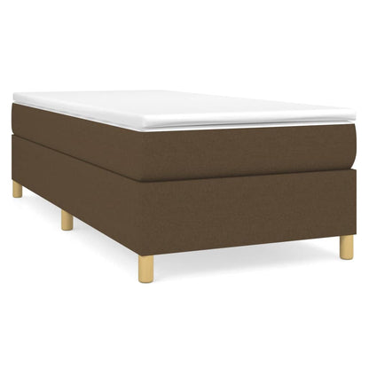 Boxspringbett Dunkelbraun 100x200 cm Stoff - Pazzar.ch