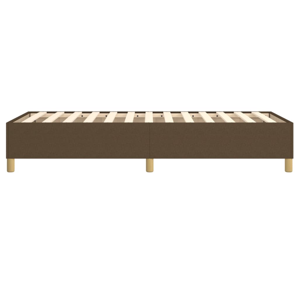 Boxspringbett Dunkelbraun 100x200 cm Stoff - Pazzar.ch