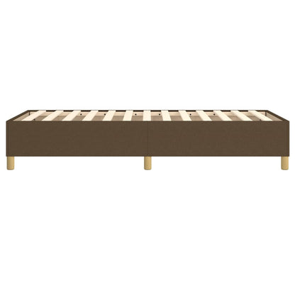 Boxspringbett Dunkelbraun 100x200 cm Stoff - Pazzar.ch