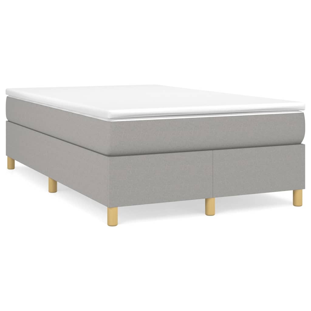 Boxspringbett Hellgrau 120x200 cm Stoff - Pazzar.ch
