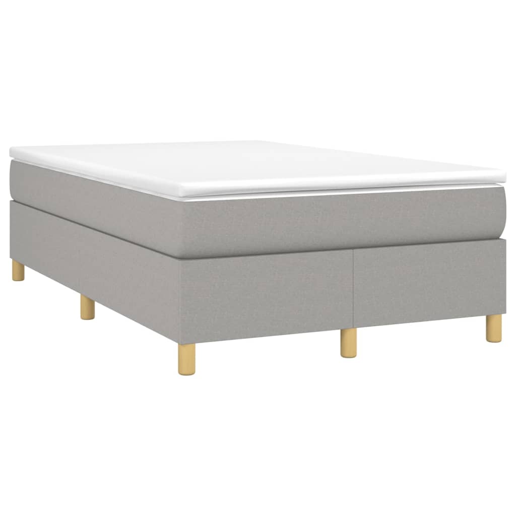 Boxspringbett Hellgrau 120x200 cm Stoff - Pazzar.ch