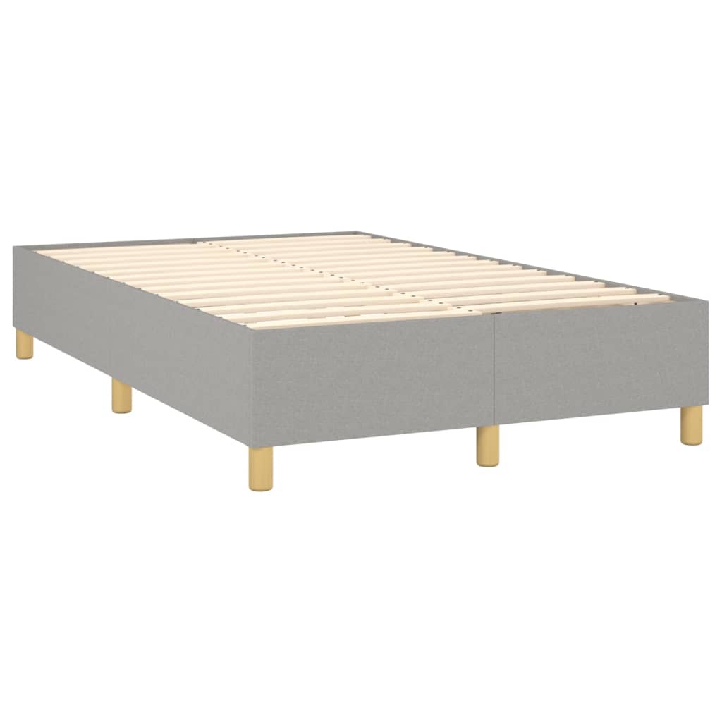 Boxspringbett Hellgrau 120x200 cm Stoff - Pazzar.ch