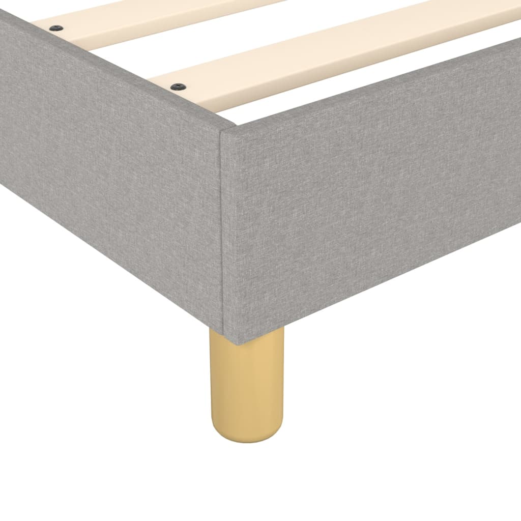 Boxspringbett Hellgrau 120x200 cm Stoff - Pazzar.ch