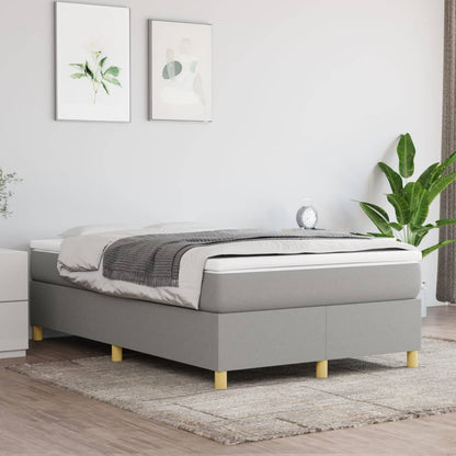 Boxspringbett Hellgrau 120x200 cm Stoff - Pazzar.ch