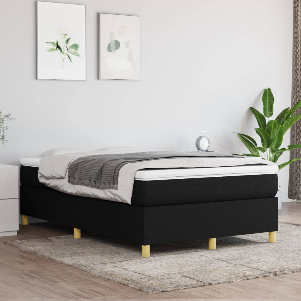 Boxspringbett Schwarz 120x200 cm Stoff - Pazzar.ch