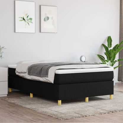 Boxspringbett Schwarz 120x200 cm Stoff - Pazzar.ch