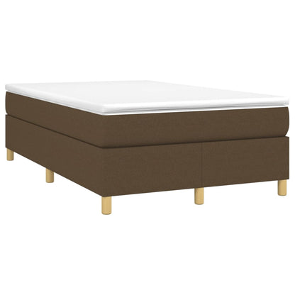 Boxspringbett Dunkelbraun 120x200 cm Stoff - Pazzar.ch