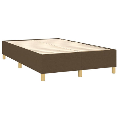 Boxspringbett Dunkelbraun 120x200 cm Stoff - Pazzar.ch
