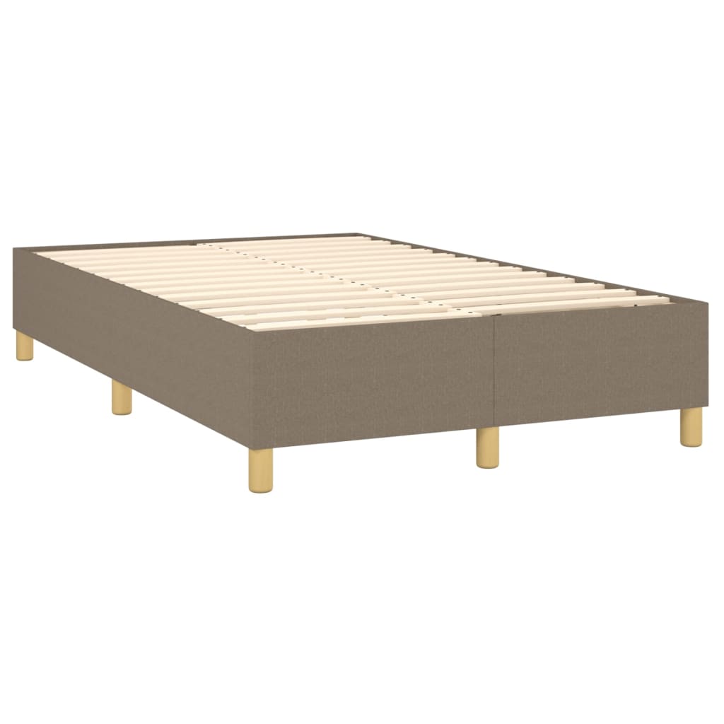 Bettgestell ohne Matratze Taupe 120x200 cm Stoff