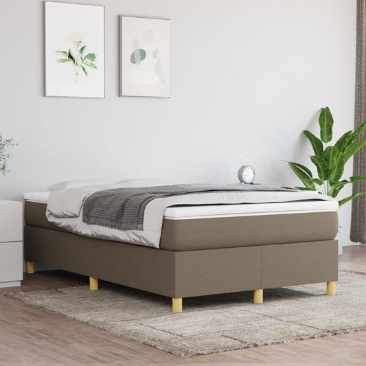 Boxspringbett Taupe 120x200 cm Stoff - Pazzar.ch