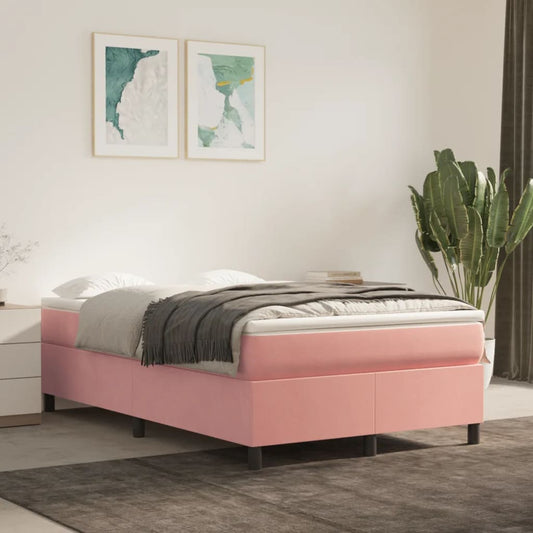 Boxspringbett Rosa 120x200 cm Samt - Pazzar.ch