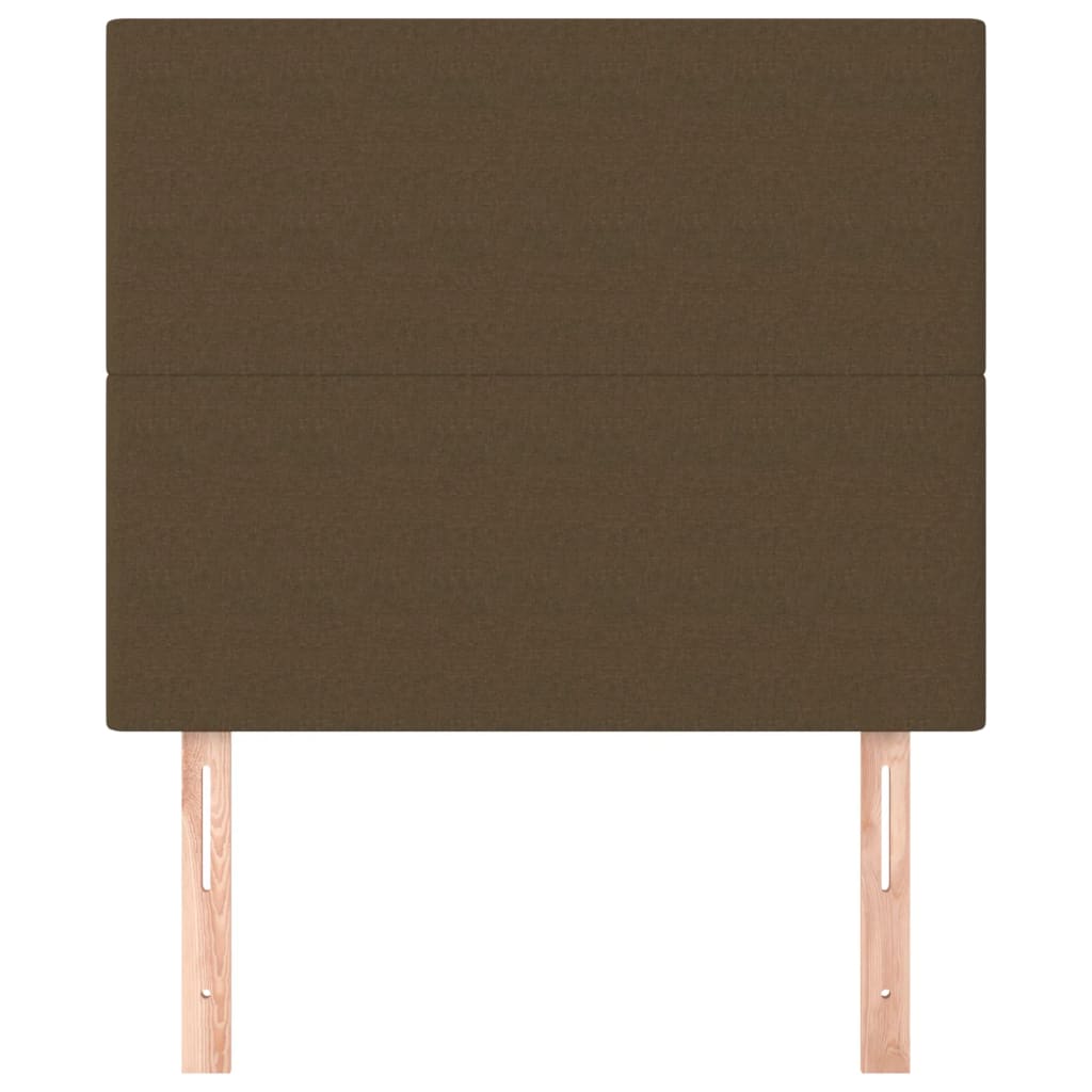 Kopfteile 2 Stk. Dunkelbraun 90x5x78/88 cm Stoff - Pazzar.ch