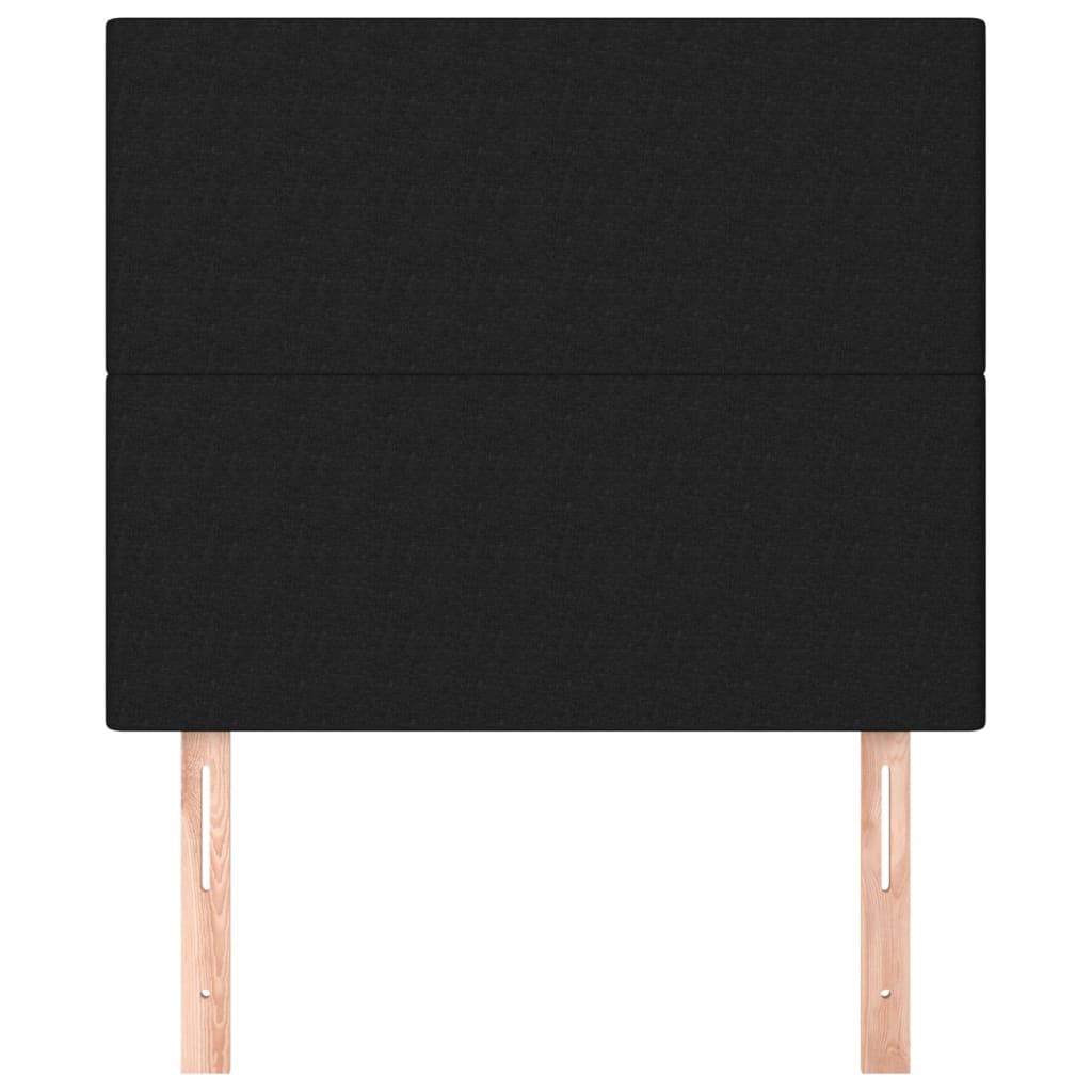 Kopfteile 2 Stk. Schwarz 100x5x78/88 cm Stoff - Pazzar.ch
