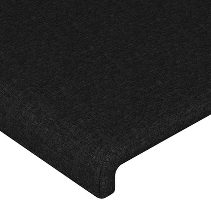 Kopfteile 4 Stk. Schwarz 100x5x78/88 cm Stoff - Pazzar.ch