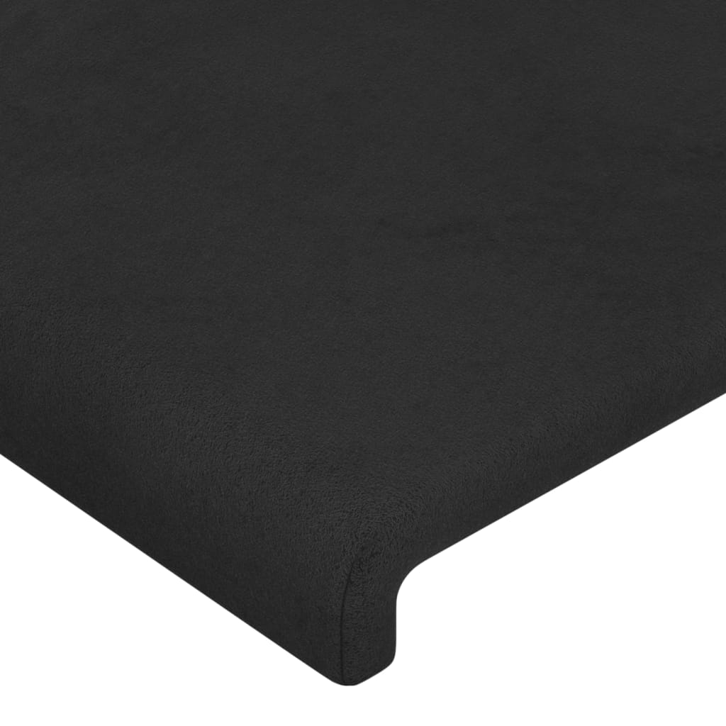 Kopfteile 4 Stk. Schwarz 100x5x78/88 cm Samt - Pazzar.ch