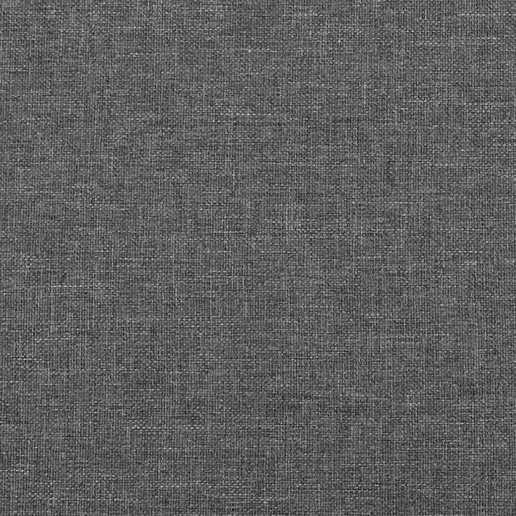 Kopfteile 2 Stk. Dunkelgrau 100x5x78/88 cm Stoff - Pazzar.ch