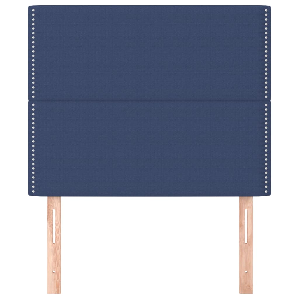 Kopfteile 2 Stk. Blau 100x5x78/88 cm Stoff - Pazzar.ch