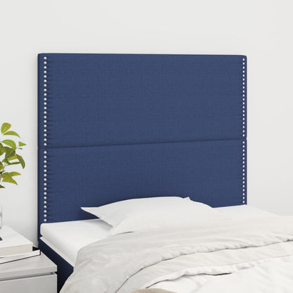 Kopfteile 2 Stk. Blau 100x5x78/88 cm Stoff - Pazzar.ch