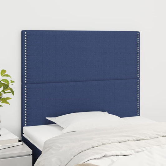 Kopfteile 2 Stk. Blau 100x5x78/88 cm Stoff - Pazzar.ch