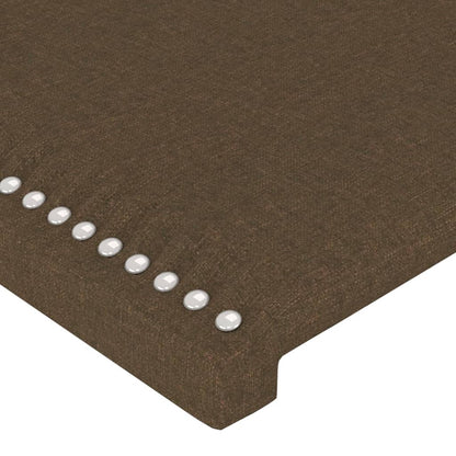 Kopfteile 4 Stk. Dunkelbraun 72x5x78/88 cm Stoff - Pazzar.ch