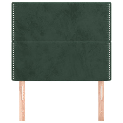 Kopfteile 2 Stk. Dunkelgrün 100x5x78/88 cm Samt - Pazzar.ch