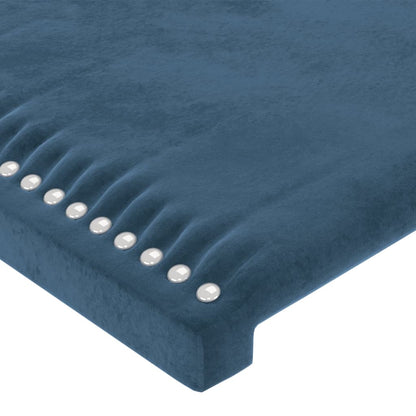 Kopfteile 2 Stk. Dunkelblau 100x5x78/88 cm Samt - Pazzar.ch