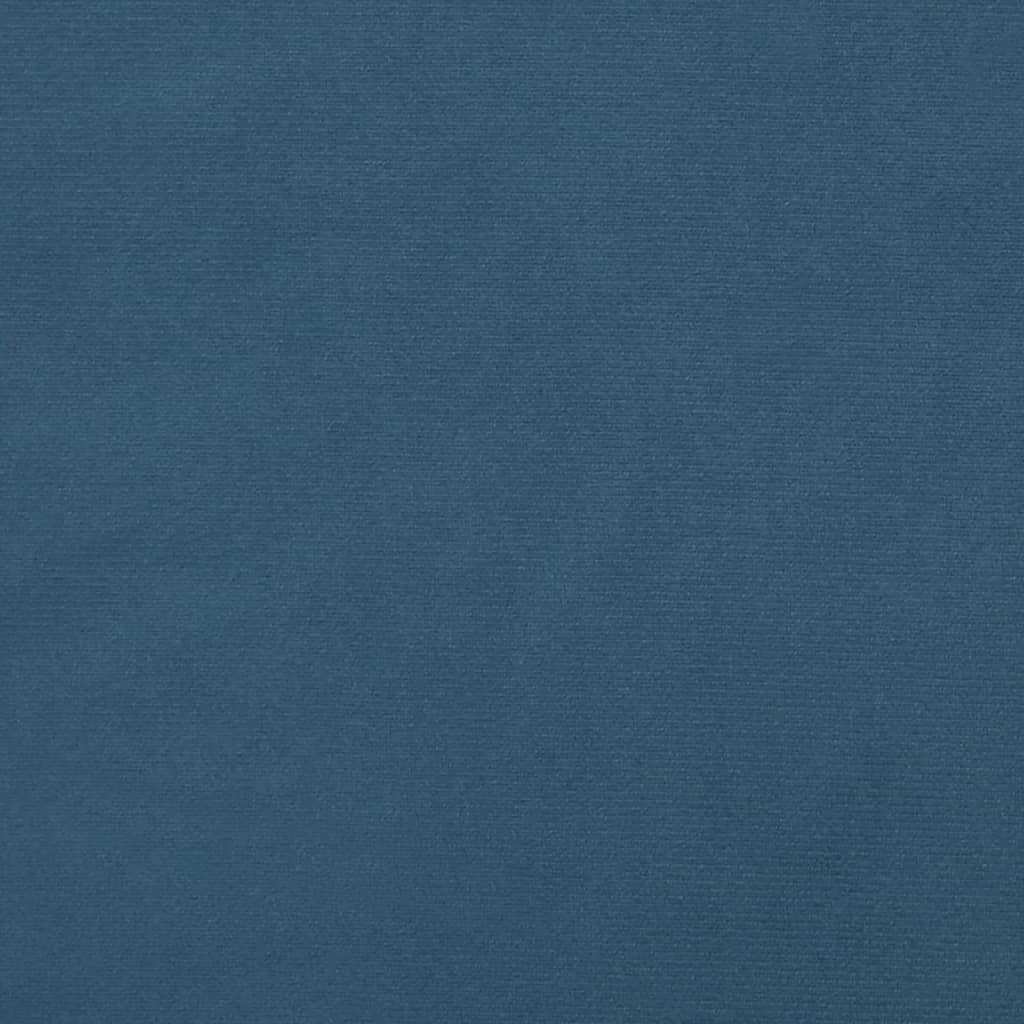 Kopfteile 4 Stk. Dunkelblau 100x5x78/88 cm Samt - Pazzar.ch