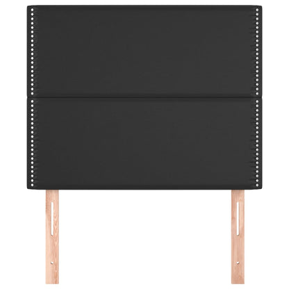 Kopfteile 2 Stk. Schwarz 80x5x78/88 cm Kunstleder - Pazzar.ch