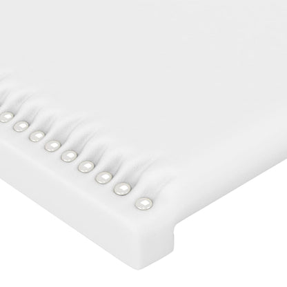 Kopfteile 4 Stk. Weiß 90x5x78/88 cm Kunstleder - Pazzar.ch