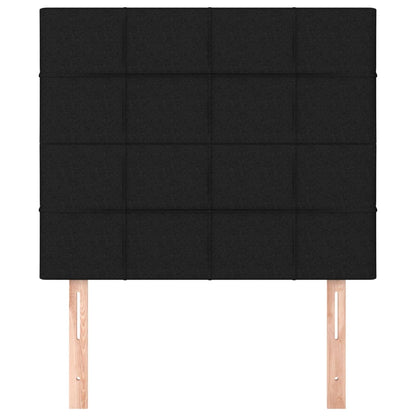 Kopfteile 2 Stk. Schwarz 90x5x78/88 cm Stoff - Pazzar.ch