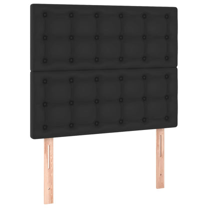 Kopfteile 2 Stk. Schwarz 100x5x78/88 cm Kunstleder - Pazzar.ch