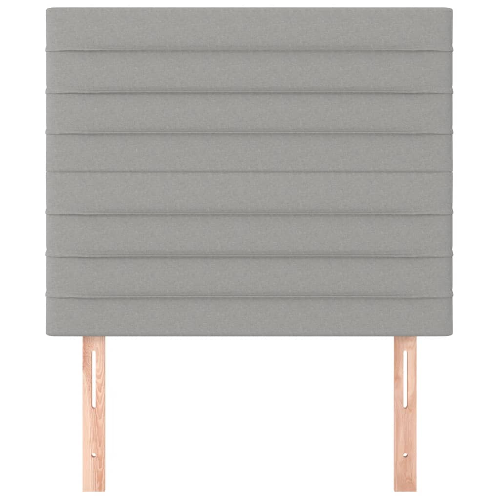 Kopfteile 2 Stk. Hellgrau 100x5x78/88 cm Stoff - Pazzar.ch