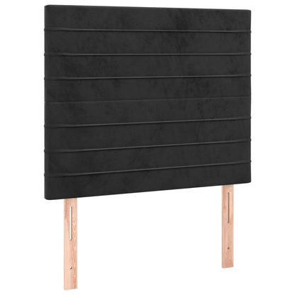 Kopfteile 2 Stk. Schwarz 100x5x78/88 cm Samt - Pazzar.ch