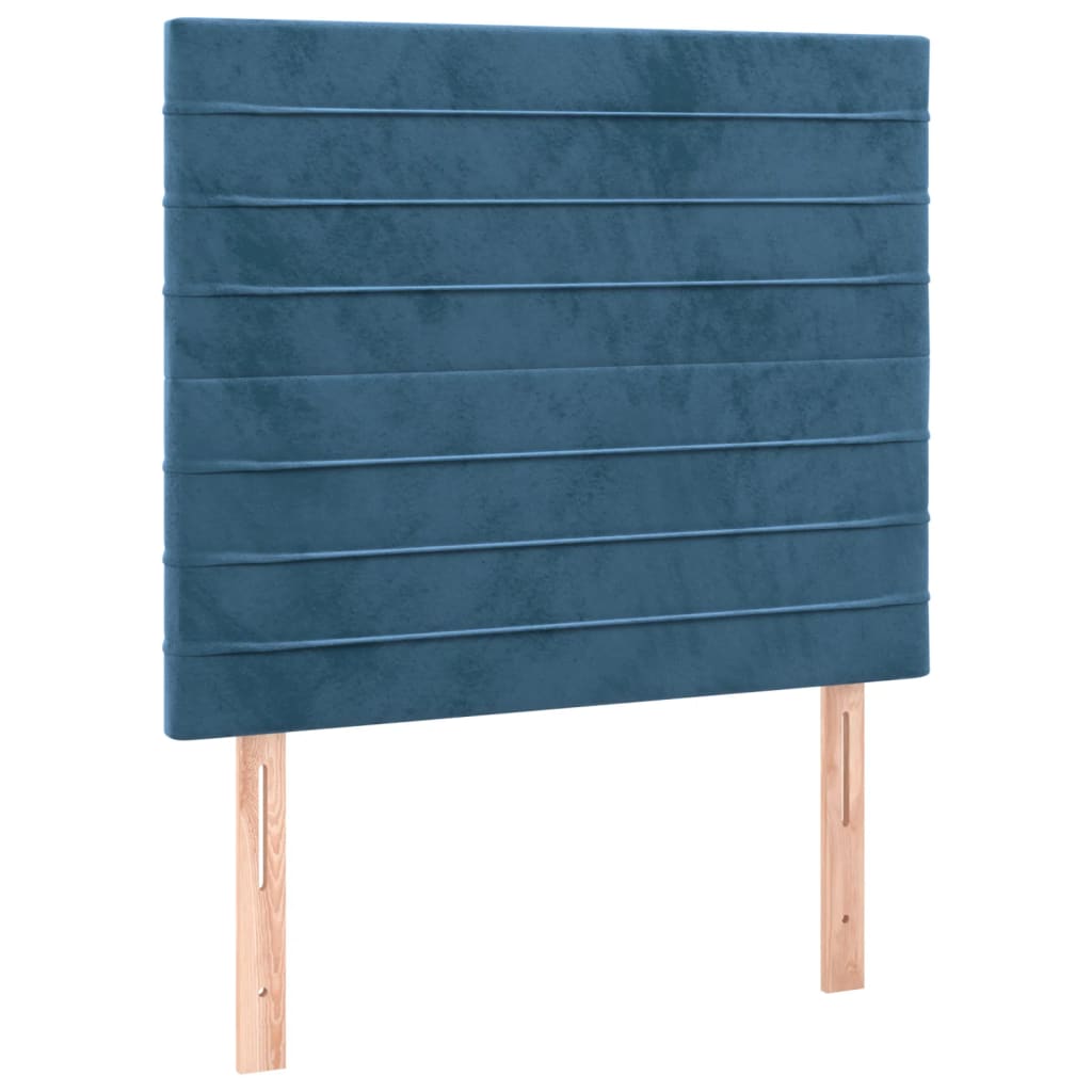 Kopfteile 2 Stk. Dunkelblau 100x5x78/88 cm Samt - Pazzar.ch