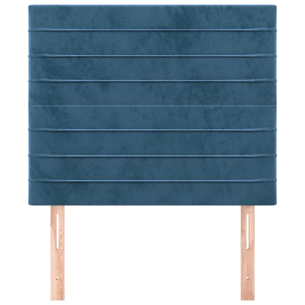 Kopfteile 2 Stk. Dunkelblau 100x5x78/88 cm Samt - Pazzar.ch