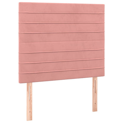 Kopfteile 2 Stk. Rosa 100x5x78/88 cm Samt - Pazzar.ch