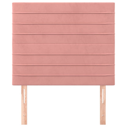 Kopfteile 2 Stk. Rosa 100x5x78/88 cm Samt - Pazzar.ch