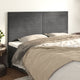 Kopfteile 4 Stk. Dunkelgrau 100x5x78/88 cm Samt