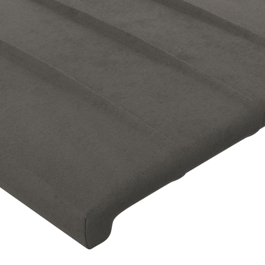 Kopfteile 2 Stk. Dunkelgrau 80x5x78/88 cm Samt - Pazzar.ch