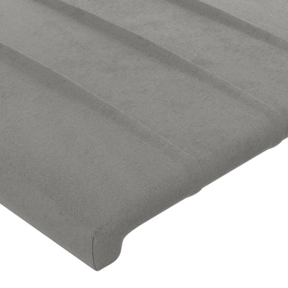 Kopfteile 4 Stk. Hellgrau 100x5x78/88 cm Samt - Pazzar.ch