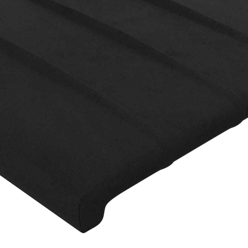 Kopfteile 4 Stk. Schwarz 100x5x78/88 cm Samt - Pazzar.ch