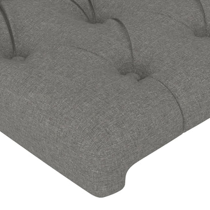 Kopfteile 4 Stk. Dunkelgrau 80x7x78/88 cm Stoff - Pazzar.ch