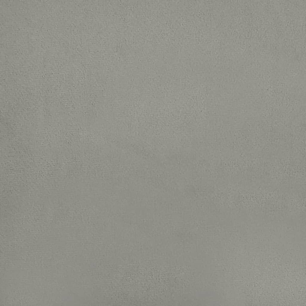 Kopfteile 2 Stk. Hellgrau 100x5x78/88 cm Samt - Pazzar.ch