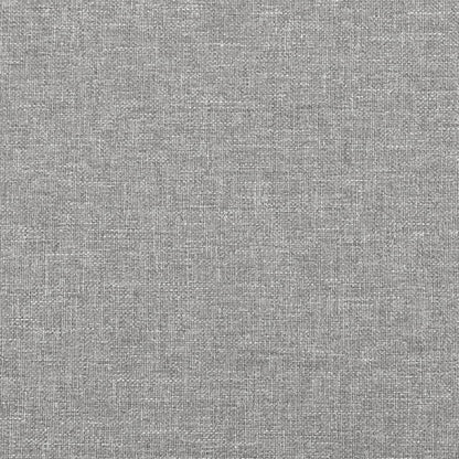 Bettgestell mit Kopfteil Hellgrau 140x190 cm Stoff - Pazzar.ch