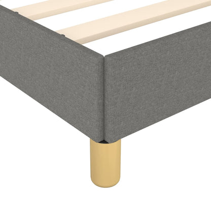 Bettgestell mit Kopfteil Dunkelgrau 160x200 cm Stoff - Pazzar.ch