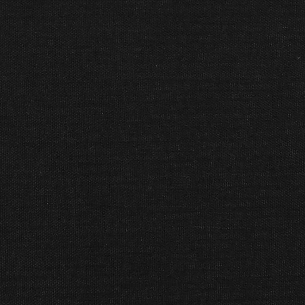 Bettgestell mit Kopfteil Schwarz 200x200 cm Stoff - Pazzar.ch